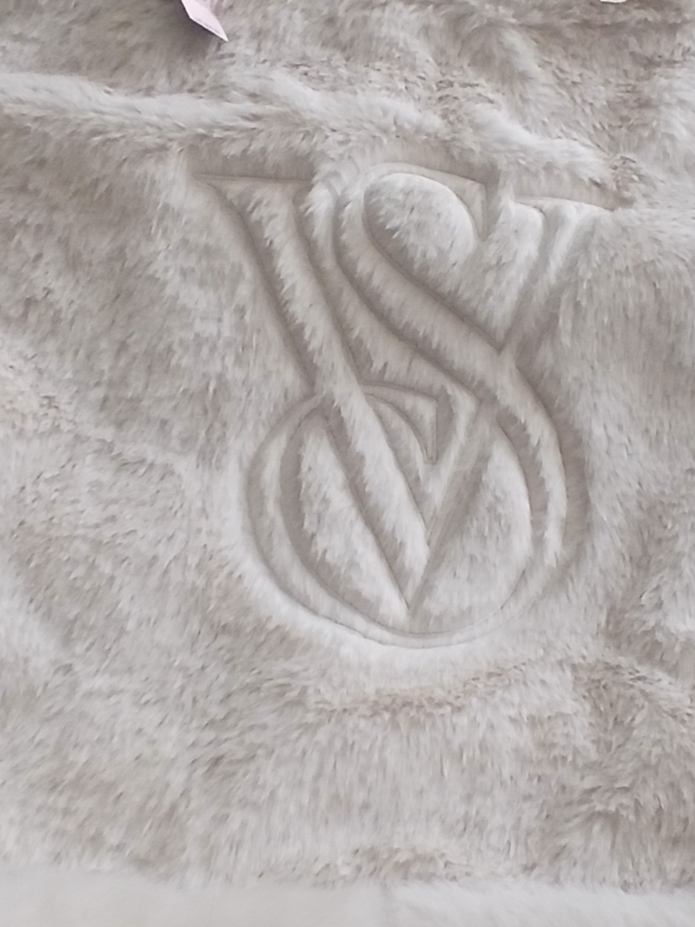 Victoria's Secret Faux Fur Tote Bag in Beige